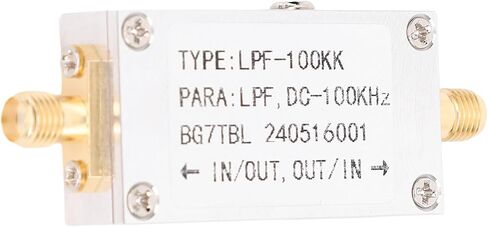 Yunseity Low Pass Filter, Low Pass Filter Module 100 KHZ 50Ohm Input Output Impedance SMA Interface for Sound Processing in Saudi Arabia