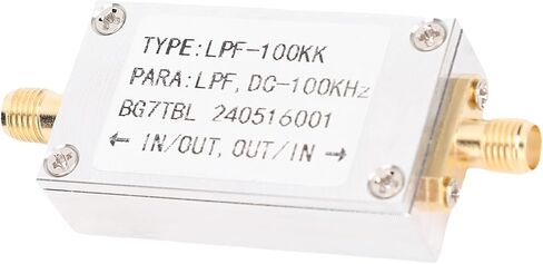 Yunseity Low Pass Filter, Low Pass Filter Module 100 KHZ 50Ohm Input Output Impedance SMA Interface for Sound Processing in Saudi Arabia