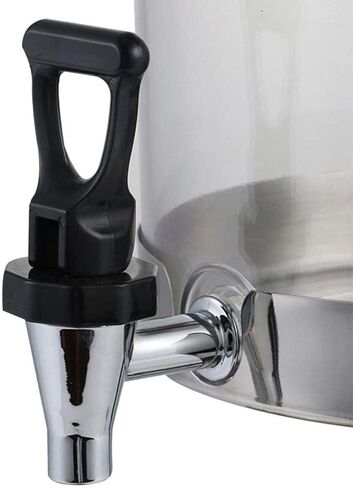 Beer Drinks Dispenser Stainless Steel Faucet Single And Double Head Juice Machine Buffet Orange Juice Cold Drink Bucket Home Bar Cask Ale Dispenser(Silver,8L) in Saudi Arabia