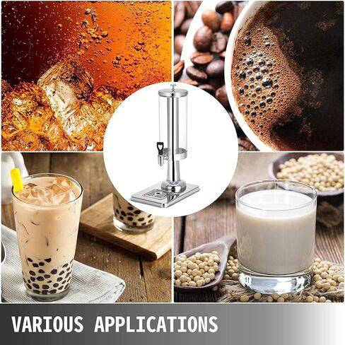 Beer Drinks Dispenser 3L Chilled Beverage Dispenser With PC Container Can For Hot And Cold Drinks (silver) Home Bar Cask Ale Dispenser in Saudi Arabia