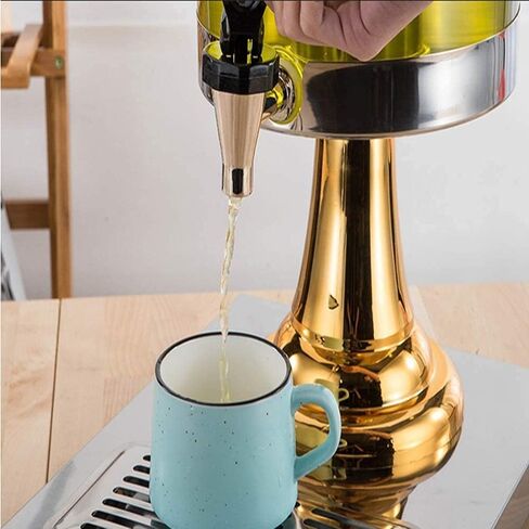 موزع البيرة البيرة Tist Beer Dispenser ، موزع مشروبات دلو البيرة ، موزع المشروبات الباردة والساخنة ، 2 موزعات مشروبات من الفولاذ المقاوم للصدأ مقاوم للمشروبات المنزل (Silver) in Saudi Arabia