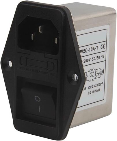 CW2C-10A-T AC Power Purifier Filter Inductor 10A Socket Switch Filter in Saudi Arabia