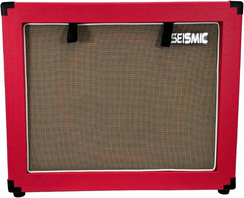 Seismic Audio - 1x12 Guitar Speaker CAB Empty - 7 Ply Birch - 12" Speakerless Cabinet - Red Tolex - Wheat Cloth Grill - Front or Rear Loading Options in Saudi Arabia
