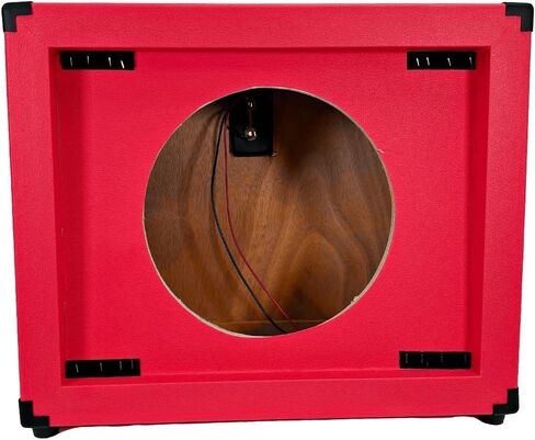 Seismic Audio - 1x12 Guitar Speaker CAB Empty - 7 Ply Birch - 12" Speakerless Cabinet - Red Tolex - Wheat Cloth Grill - Front or Rear Loading Options in Saudi Arabia