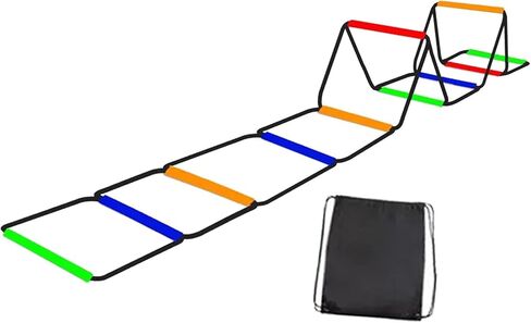Agility Ladder Speed Ladder Foldable Workout Rugby Multifunction Home Gym Agility Training Equipment Fitness Feet Training in Kuwait