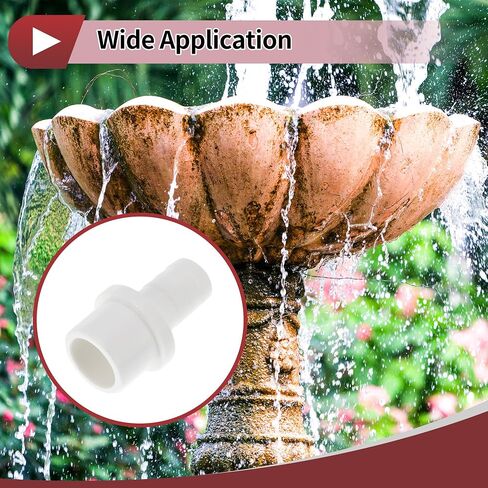 خرطوم البلاستيك Barb Fitting 1 "× 5/8" Barb od مباشرة من خلال موصل الأنابيب الأبيض 5 أجزاء in Saudi Arabia