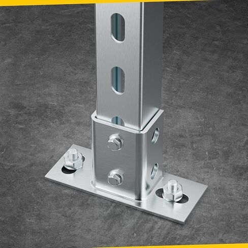 4 Pack U Post Base لـ 1-5/8 "قناة تبختر واحدة ، U Floor Ground Mount in Saudi Arabia