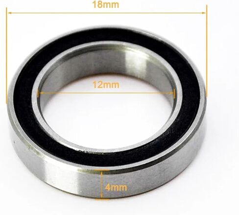 10pcs 6701 ZZ 2RS RS Bearing 12x18x4mm 6701Z 2Z Bore Bore 12mm Miniature Miniature Deep Groove Bearings (6701 2RS) in Saudi Arabia