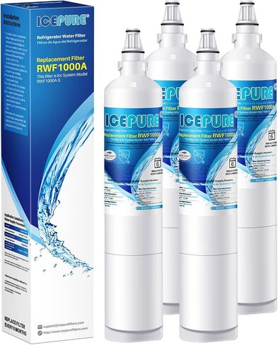 ICEPURE PLUS 5231JA2006A NSF 53&42 Certified Refrigerator Water Filter Replacement for LG LT600P, Kenmore 46-9990, 5231JA2006B, 5231JA2006E, LT600P-B, 469990, FML-2, LFX25975ST, LFX25960ST, 1PACK in Saudi Arabia