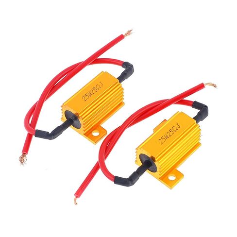 uxcell 2 x Gold Tone Aluminum Casing Wire Wound Resistors 25W Power 25 Ohm 5% in Saudi Arabia