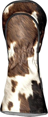 Golf Club Covers Pink Checkered Driver Headcover, Leather Golf Club Head Covers for Driver Fairway Woods Waterproof Golf Headcovers with Anti-Scratch Lining for Men Women in Saudi Arabia