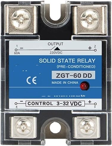 60A 80A 100A DD SSR المرحلة الفردية DC CONTROL DC DIT 12V 24V 32V إلى 5V 110V 220VDC SSR-100DD 60DD 80DD Solid State Relay 1PCS (60DD) in Saudi Arabia