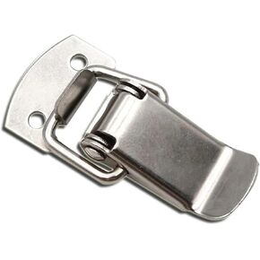 Stainless Steel Spring Buckle Hasp Latch 007 Tool Box Lock Iron Wooden Box Catch Duckbill Buckle Industrial Box Bag Sofa Buckle 1Pcs(Iron Nickel Plated) in Saudi Arabia