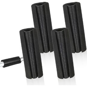 4 Pcs Handle Grips 4.3 Inch Foam Grip Tubing, Durable Handle Grips, Comfortable Bike Grip for Garden Bicycle Exercise Equipment Handlebar Luggage Handles Replacement (Black) in Kuwait