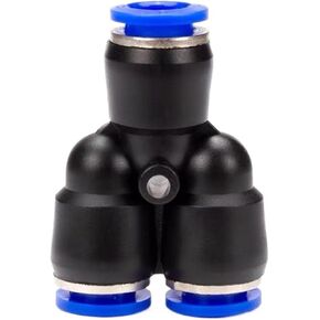 50pcs Py Premium Air Pneumatic التجهيزات 4mm 6mm 8mm 10mm 12mm البلاستيكية Tee Fitting موصل توصيلات الإفراج السريع (PY-12) in Kuwait