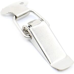 J105 Hardware Cabinet Boxes Spring Loaded Latch Catch Toggle Hasp 27 * 63 Iron Hasp for Sliding Door Simple Window Cabinet 1Pcs in Saudi Arabia