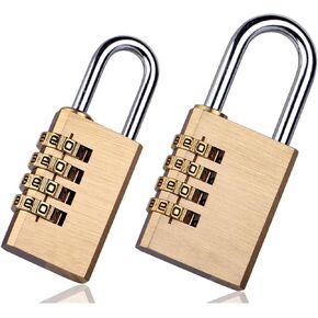Solid Brass Copper Security Padlock Password Combination Code Lock for Gym Digital Locker Suitcase Drawer Lock Hardware 1Pcs(FS-3-75) in Saudi Arabia