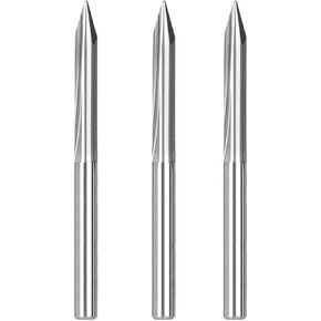1pcs 3.175mm shank 2 flutes bits v bits 20/33 in Kuwait