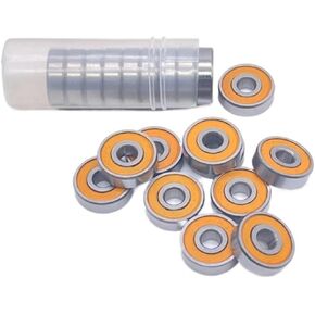 10p 695rs تحمل 5x13x4 مم ABC-7 Hobby Electric RC Car Truck 695 RS 2RS Ball Bearings 695-2rs Orange in Saudi Arabia