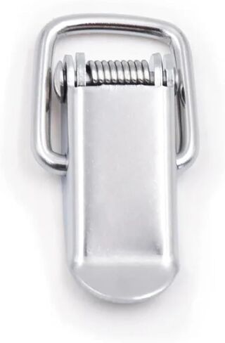 Three Kinds of Materials Duck-Mouth Buckle Mini Lock Chest Box Gift Suitcase Case Buckles Toggle Hasp Latch 5Pcs(5pcs-Iron) in Saudi Arabia