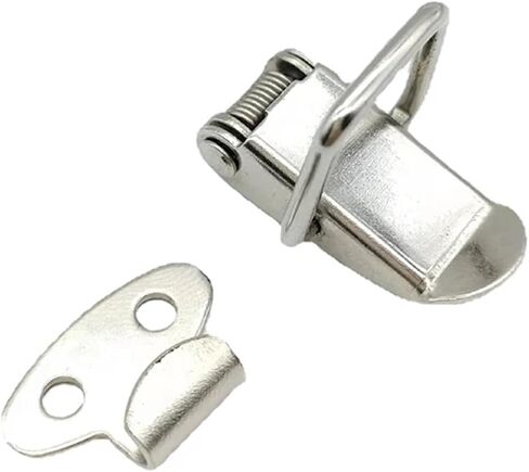 Three Kinds of Materials Duck-Mouth Buckle Toggle Clip Vintage Mini Lock Chest Box Gift Suitcase Case Toggle Hasp Latch 1Pcs(5pcs-201 Steel) in Saudi Arabia