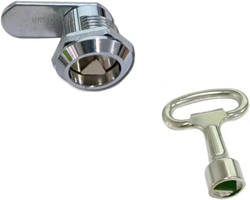 Zinc Alloy Triangle Lock File Cabinet Industrial Equipment Distribution Box Trash Can Tongue Cam Lock Furniture Drawer Locks 1Pcs(16mm-a Set-Zinc) in Saudi Arabia