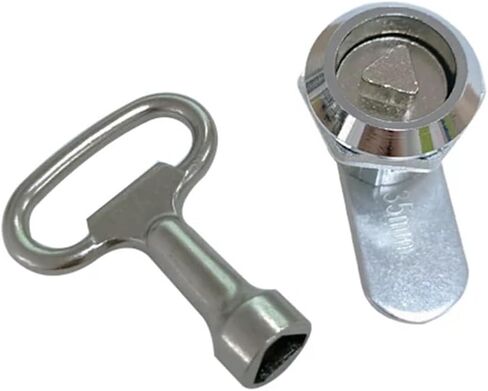 Zinc Alloy Triangle Lock File Cabinet Industrial Equipment Distribution Box Trash Can Tongue Cam Lock Furniture Drawer Locks 1Pcs(16mm-a Set-Zinc) in Saudi Arabia