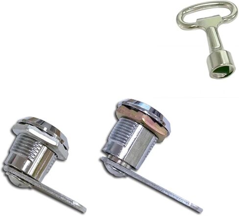 Zinc Alloy Triangle Lock File Cabinet Industrial Equipment Distribution Box Trash Can Tongue Cam Lock Furniture Drawer Locks 1Pcs(16mm-a Set-Zinc) in Saudi Arabia