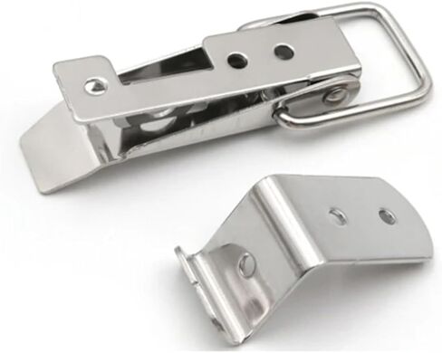 Stainless Steel Hasp Lock Self Locking Toggle Latch Catch Buckle Spring Loaded Latch Catch for Cabinet Boxes Suitcase 503 1Pcs(304 Stainless Steel) in Saudi Arabia