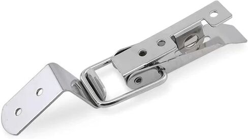 Stainless Steel Hasp Lock Self Locking Toggle Latch Catch Buckle Spring Loaded Latch Catch for Cabinet Boxes Suitcase 503 1Pcs(304 Stainless Steel) in Saudi Arabia