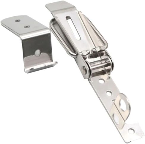 Stainless Steel Hasp Lock Self Locking Toggle Latch Catch Buckle Spring Loaded Latch Catch for Cabinet Boxes Suitcase 503 1Pcs(304 Stainless Steel) in Saudi Arabia