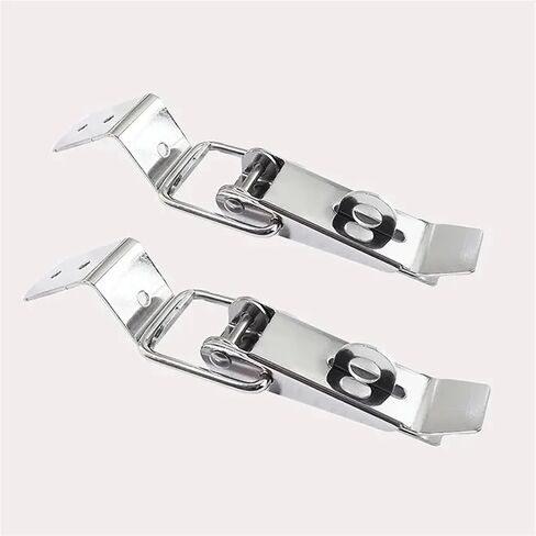 Stainless Steel Hasp Lock Self Locking Toggle Latch Catch Buckle Spring Loaded Latch Catch for Cabinet Boxes Suitcase 503 1Pcs(304 Stainless Steel) in Saudi Arabia