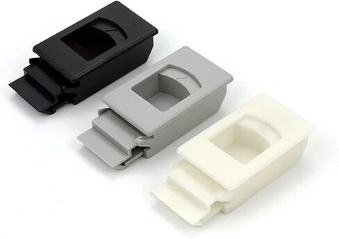 Plastic Handle DK725 Spring Hidden Buckle Handicraft Equipment Buckle Lock/Electrical Cabinet Box Fire Cabinet Handle 1Pcs(5pcs-Plastic-Gray) in Saudi Arabia