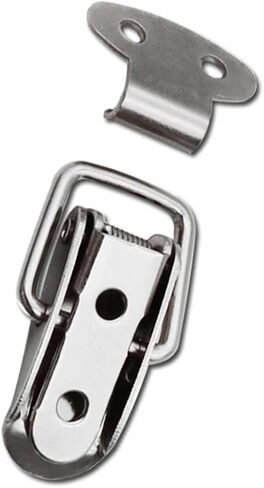 Catch Duck Buckle Buckle Steel Stains Steel Hasp Hasp Spring Clasp لمختلف درج الصندوق 1PCs (مطلي بالنيكل الحديد) in Saudi Arabia