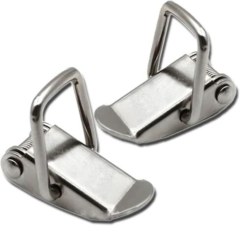 Catch Duck Buckle Buckle Steel Stains Steel Hasp Hasp Spring Clasp لمختلف درج الصندوق 1PCs (مطلي بالنيكل الحديد) in Saudi Arabia