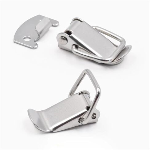 Stainless Steel Duck-Mouth Buckle Mini Lock Cabinet Loaded Toggle Latches for Case Box Furniture Hardware 5Pcs(5pcs-304 Steel) in Saudi Arabia