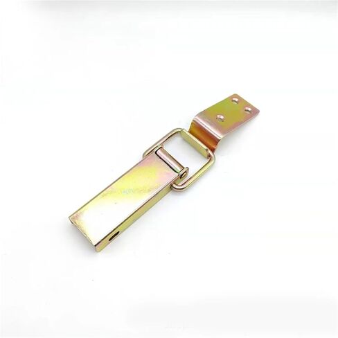 DK501 Two Kinds of Materials Cabinet Box Locks Spring Loaded Latch Catch Toggle Iron Hasps for Sliding Door 2Pcs(2pcs-501-Iron) in Saudi Arabia