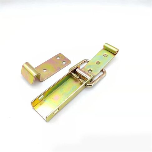 DK501 Two Kinds of Materials Cabinet Box Locks Spring Loaded Latch Catch Toggle Iron Hasps for Sliding Door 2Pcs(2pcs-501-Iron) in Saudi Arabia