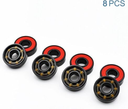 8Pcs 608 2RS Hybrid Ceramic Ball Bearing 8 * 22 * 7mm Bearings in Saudi Arabia