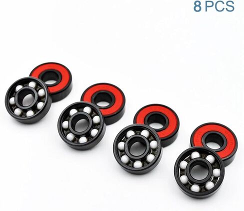 8Pcs 608 2RS Hybrid Ceramic Ball Bearing 8 * 22 * 7mm Bearings in Saudi Arabia