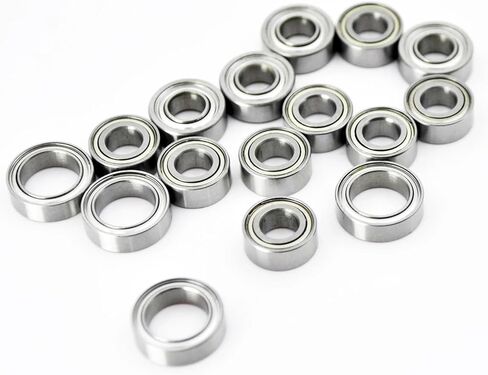 16Pcs Miniature Ball Bearings Kit Sealed Bearing TT02 TT-02 TT02D TT-02D 1/10 in Saudi Arabia
