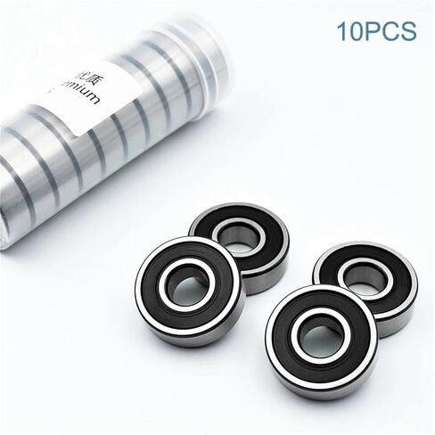 10Pcs 6200 2RS ZZ 10 * 30 * 9mm 6200ZZ DDU 2Z Inner Diameter 10mm Chrome Steel Deep Groove Ball Bearings(6200 ZZ Premium) in Saudi Arabia