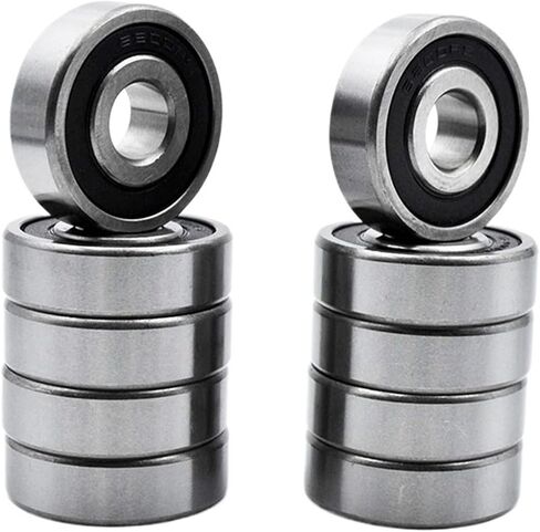 10Pcs 6200 2RS ZZ 10 * 30 * 9mm 6200ZZ DDU 2Z Inner Diameter 10mm Chrome Steel Deep Groove Ball Bearings(6200 ZZ Premium) in Saudi Arabia