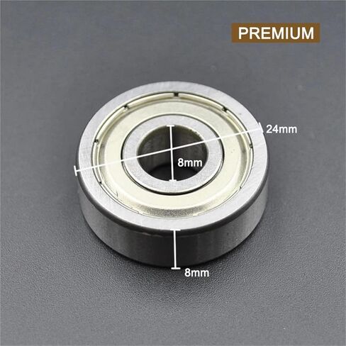 10Pcs Miniature Bearing 628ZZ 8 * 24 * 8mm Chrome Steel 628 ZZ 2Z 2RS DDU Deep Groove Ball Bearings(628 ZZ Normal) in Saudi Arabia