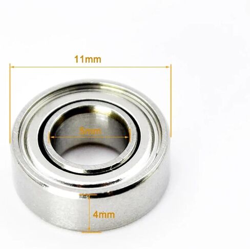 2/10Pcs Hybrid Ceramic Bearing SMR115ZZ Stainless Steel MR115 ZZ 5x11x4mm 1150 Inner Bore 5mm Miniature Ball Bearings(10Pcs) in Saudi Arabia