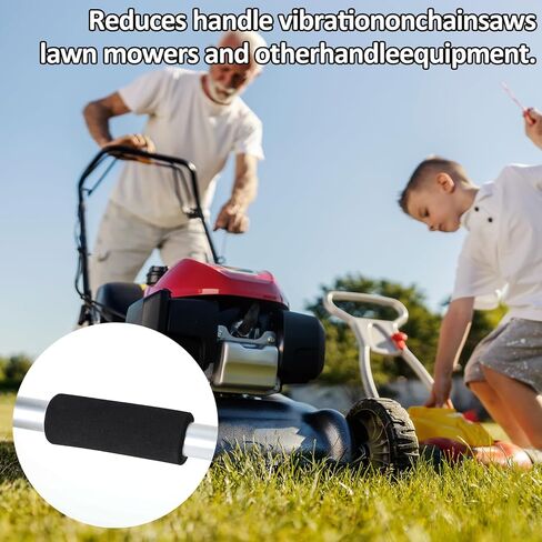 4 Pcs Handle Grips 4.3 Inch Foam Grip Tubing, Durable Handle Grips, Comfortable Bike Grip for Garden Bicycle Exercise Equipment Handlebar Luggage Handles Replacement (Black) in Kuwait