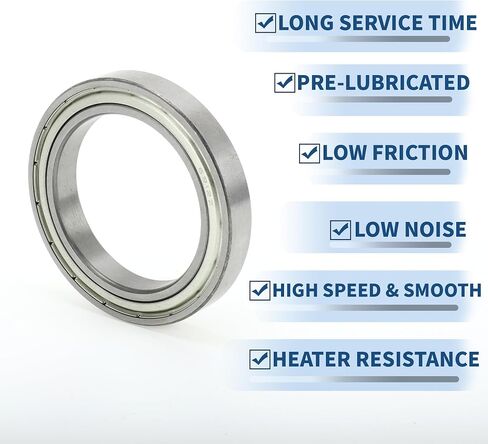 ACROPIX 6912ZZ Deep Groove Ball Bearings P0 60x85x13mm Lubricated Bearings Double Metal Seal Silver Tone Scooter Skateboard Wheel in Saudi Arabia