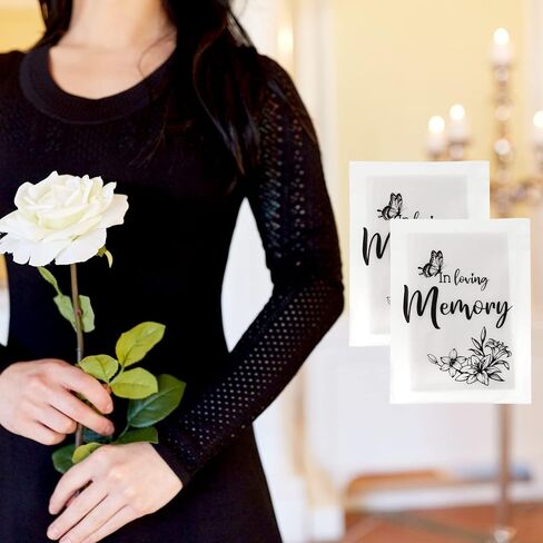 Eaasty 60 Pack Funeral Facial Tissues in Loving Memory Pocket Tissues Bulk Travel Funeral Favors Small Individual Napkins Packs for Memorial, Celebration of Life, 3. 54 x 4. 72 Inches in Saudi Arabia