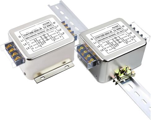 Three-Phase Three-Wire 380V AC Filter CW12B-20/30/40A-R Terminal Block Rail Interference Purification(CW12B-10A-Rthree-phasethree-wireterminalstation) in Saudi Arabia