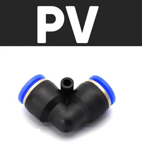 الموصلات الهوائية محول أنبوب تركيب خرطوم الهواء PV 6mm 8mm 10mm 12mm كوع إكسسوارات موصل التحرير السريع (14 مم) in Saudi Arabia